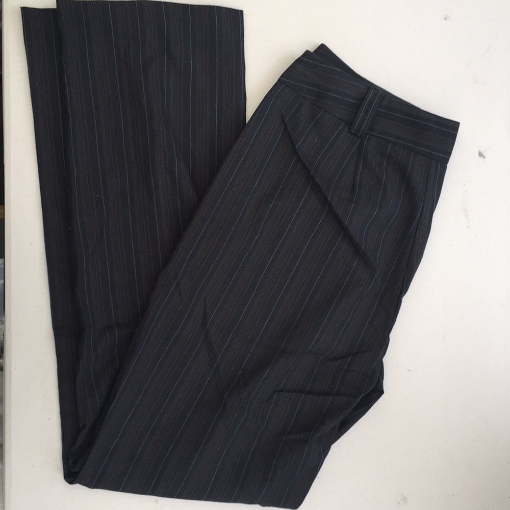 Black pin striped size 10